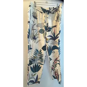 Tory Burch Women’s Sz 12 Adele Pant NWT 100% Silk, Floral, Resort Vacation Boho thumbnail 5