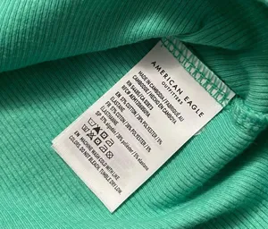 American Eagle ribbed turtleneck long sleeve cropped shirt S thumbnail 6
