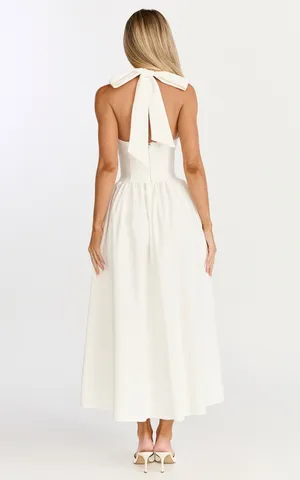 New Showpo Helda Midi Dress Halter Tie Neck Corset Dress Size Medium MSRP $139 thumbnail 5