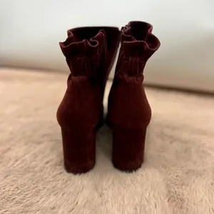 Arturo Chiang leather upper suede block heel bootie thumbnail 4