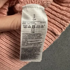Old Navy Sweater Womens Small Pink Tunic Length‎ V Neck Long Sleeve 100% Cotton thumbnail 7