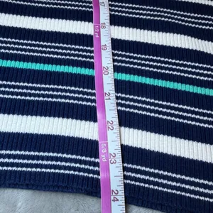 Liz Claiborne Womens Plus Size 1X Sweater Striped Knit Boat Neck Ribbed Nautical thumbnail 9