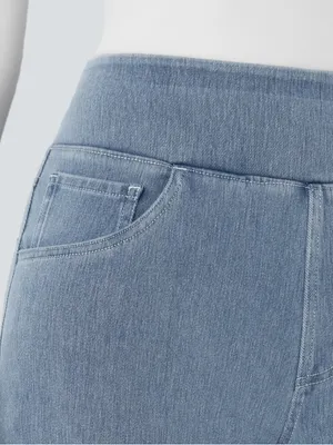 Halara Flex™ High Waisted Pockets Wide Leg Loose Work Jeans, Ice Crevice thumbnail 4