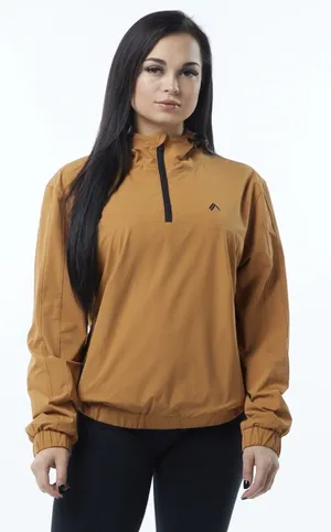 ALPHALETE Women’s EXP Tech Windbreaker- Chestnut, Size XS thumbnail 1