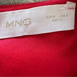 Mango Women’s Red Long Sleeve Shift Dress Size 6US NWT thumbnail 5