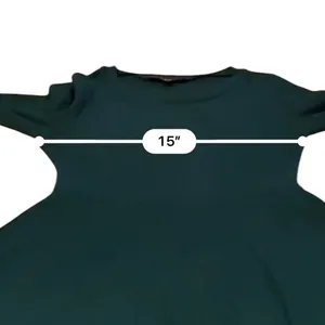 Lulus‎ Hunter Green Ribbed Knit Fit Flare Skater Dress Womens Small Long Sleeve thumbnail 10