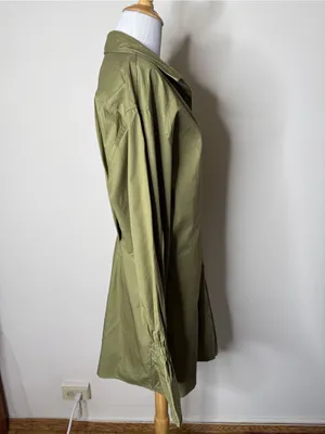 En Saison Sage Green Hardin Long Sleeve Shirt Dress thumbnail 6