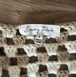 Emory park Crochet Knit Cropped Sweater Cardigan thumbnail 6