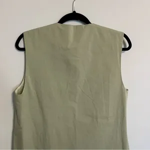 Free People Women Erin Poplin Preppy Vest NWT Medium thumbnail 8