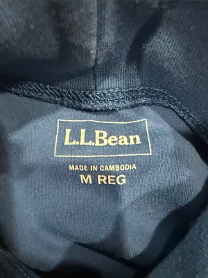 L.L.Bean blue cotton turtleneck size medium. thumbnail 4