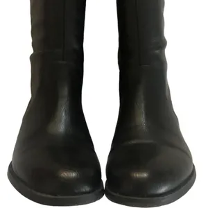 Bar III VAYLA BLACK PLEATHER VEGAN FAUX LEATHER RIDING BOOTS 6 thumbnail 3