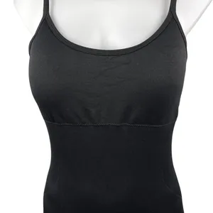 OQQ Black Scoop Spaghetti Strap Tummy Control One Piece Bodysuits Jumpsuit Sz L thumbnail 3