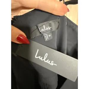 NWT Lulus Reinette Black Midi Dress Party Holiday Classy Elegant Gala Banquet M thumbnail 8