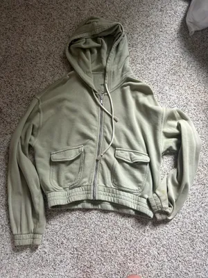 Green Aerie Zip-Up Jacket thumbnail 1