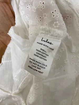 Lulus White 3D Floral Appliqué Embroidered Button Down  thumbnail 9