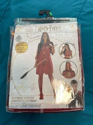 Womens Harry Potter gryffindor quidditch Costume M 6-8 thumbnail 1