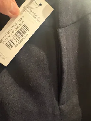 Amour Vert Taper Fit Pant Wool Navy XS New thumbnail 7