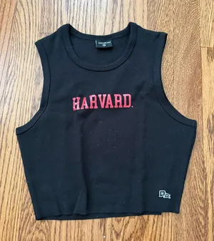 Hype & Vice Harvard crop top thumbnail 1