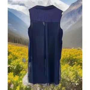 NWT Miss Me Tunic Button Up Chiffon Side Slit -‎ size M thumbnail 4
