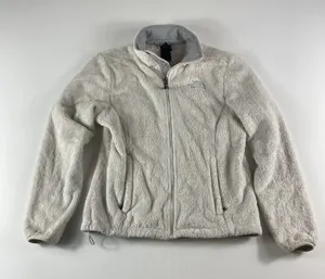 The North Face Jacket Womens Small White Full Zip Fuzzy Osito‎ Sweater Ladies thumbnail 1