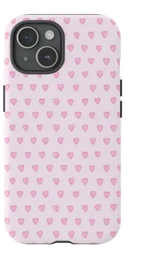 White Bow iPhone 15 Case Pink thumbnail 1