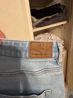 American Eagle Light Blue Mom Jeans thumbnail 3