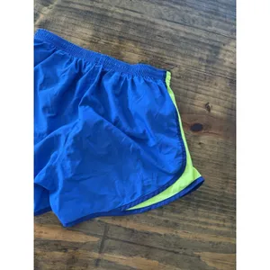 Nike Dri-Fit Lined Athletic Shorts Womens SMALL Stretchy Drawstring Blue Green thumbnail 5