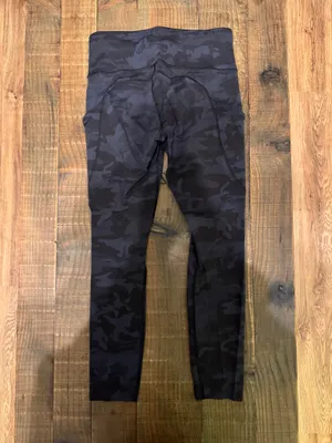 Lululemon Fast and Free High-Rise Tights Black Camo 4 thumbnail 2