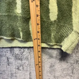 2078 |‎ Princess Polly Abstract Drip Knit Oversized Sweater Green Womens M/L thumbnail 4