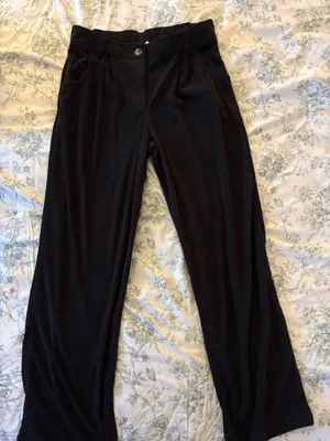 Halara Corduroy Pants in Black thumbnail 1