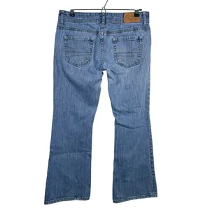 Vintage Y2K American Eagle Artist Bootcut Jeans Size 6 Blue Low Rise 90s Grunge thumbnail 2