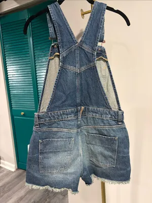 Free People Sunkissed Short Overalls, Sz 4 NWT thumbnail 6