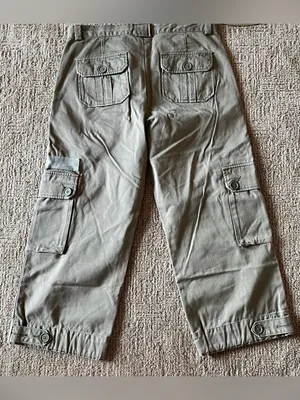 Y2K vintage GAP 2002 Cargo Pants in Olive Green - Classic Utility Style thumbnail 7