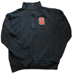 Syracuse University Oranges Stadium Athletics 1/4 Zipper Sweatshirt, Small thumbnail 1