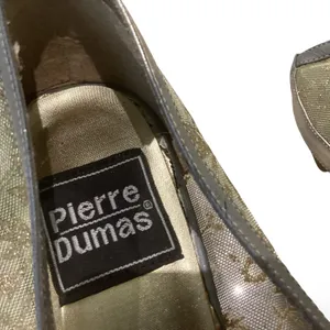 Pierre Dumas Gold Chunky Heels thumbnail 7