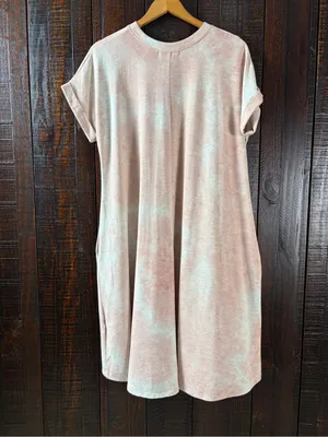 Talulah Rose Tie-Dye Short Sleeve Relaxed Tshirt Midi Dress thumbnail 7