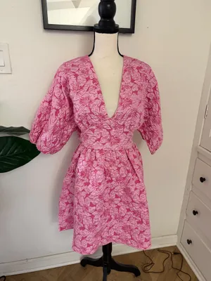 Easy clothes pink dress Size M thumbnail 5