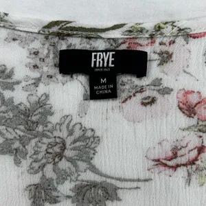 Frye Women’s Button Front Floral Gauze Sleeveless Midi Dress Romantic Size M thumbnail 14