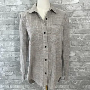 Madewell Corduroy Classic Ex-Boyfriend Shirt in Dermott Plaid thumbnail 2