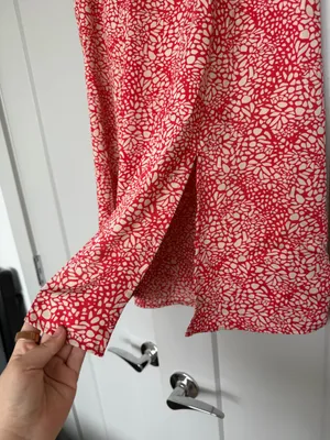 LOFT Petites Red & Cream Floral Midi Skirt - 2P thumbnail 3