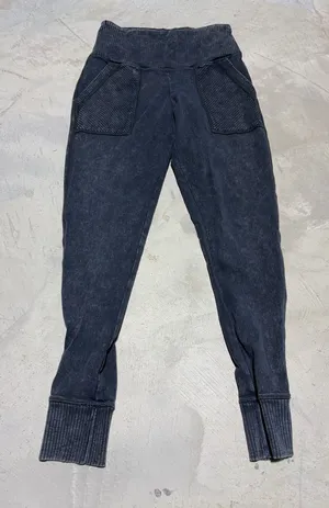 Aerie chill play move Gray Ribbed Waist Jogger Pants medium thumbnail 1