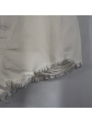 Show Me Your Mumu Tucson White Denim Shorts 32 thumbnail 5