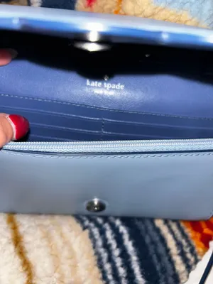 Kate Spade Purse Crossbody Blue Leather thumbnail 4