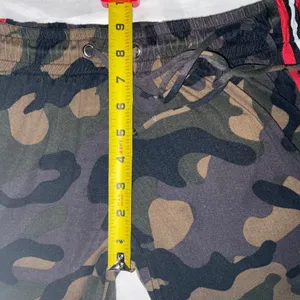 Liz & Sara Camouflage Racing Stripe Drawstring Leisure Pants M Indie Sleaze Rave thumbnail 6