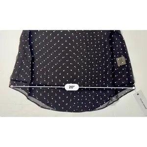 Rumored‎ Old Fashion Classic Dot Tank Top SMALL Black Curved Shirttail NEW Indie thumbnail 6