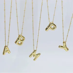 Elegant Gold 'M' Pendant Necklace thumbnail 3