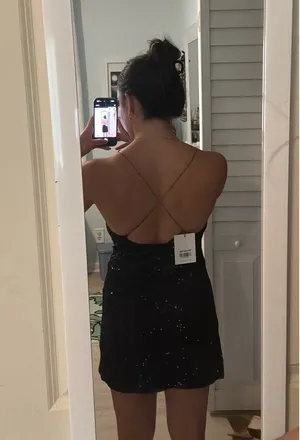 Hello Molly Black Mini cocktail Dress thumbnail 3