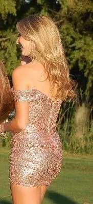 Sherri Hill Gold Hoco Dress thumbnail 3