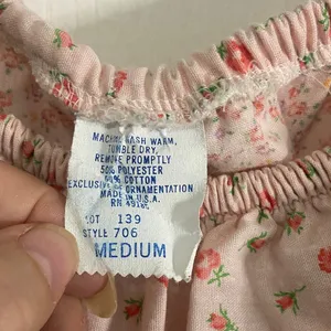 Vintage Pink Floral Tiered Sundress with Ruffle Trim thumbnail 3