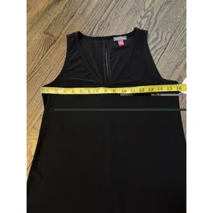 Vince Camuto Women's Black Vneck Stretchy She'll Tank XS NWT thumbnail 6
